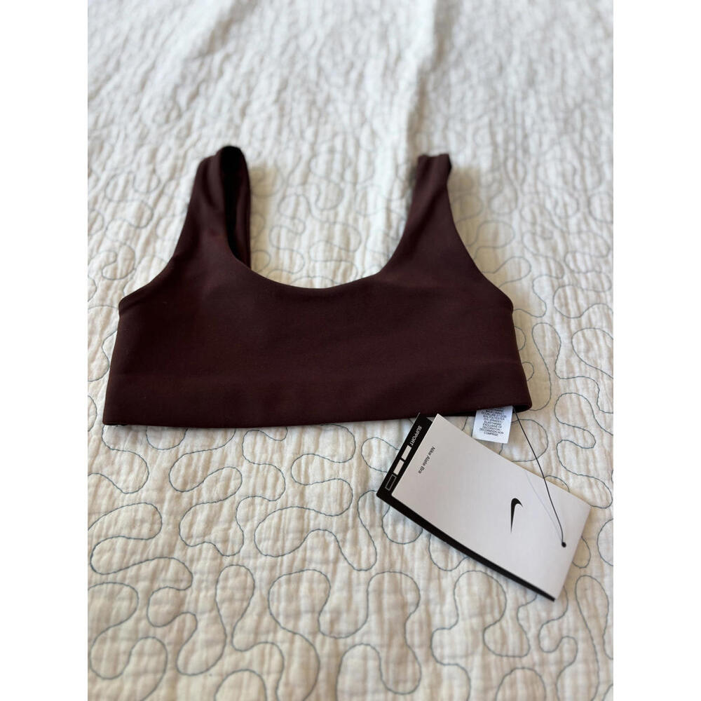 Nike Girl's Sports Bra in Dark Brown Size Small‎